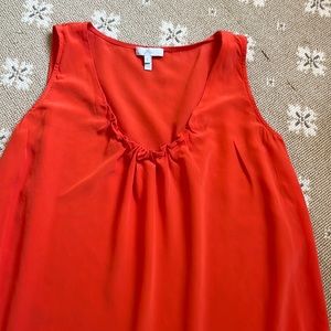Joie orange silk tank
